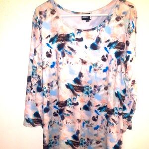 Vandana XXL Modern Print Midi T Shirt Look Dress